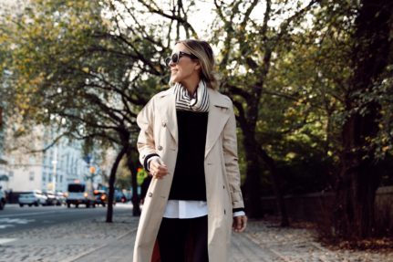 Central Park Trench Coat Stroll